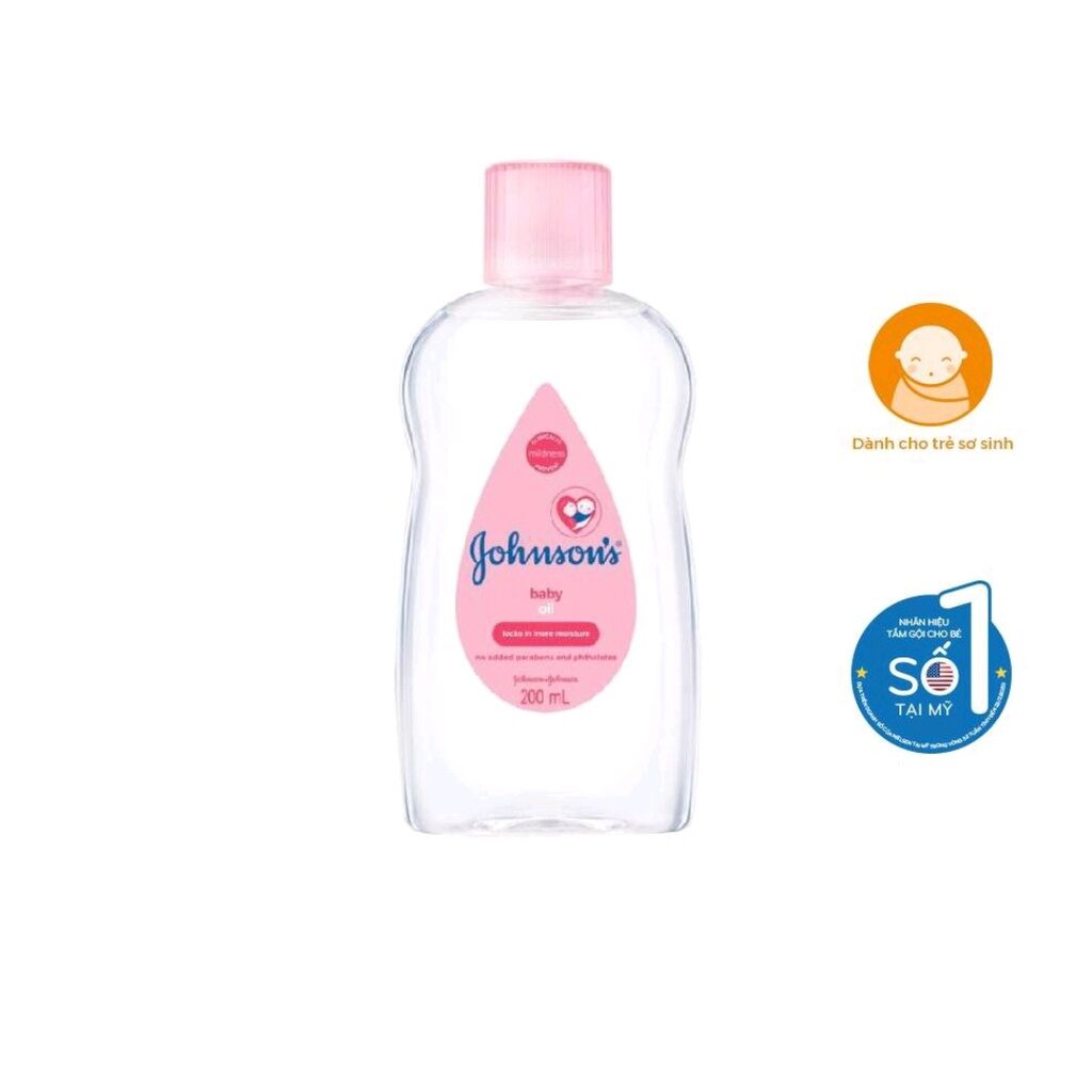 Dầu massage dưỡng ẩm Johnson's Baby Oil 200ml