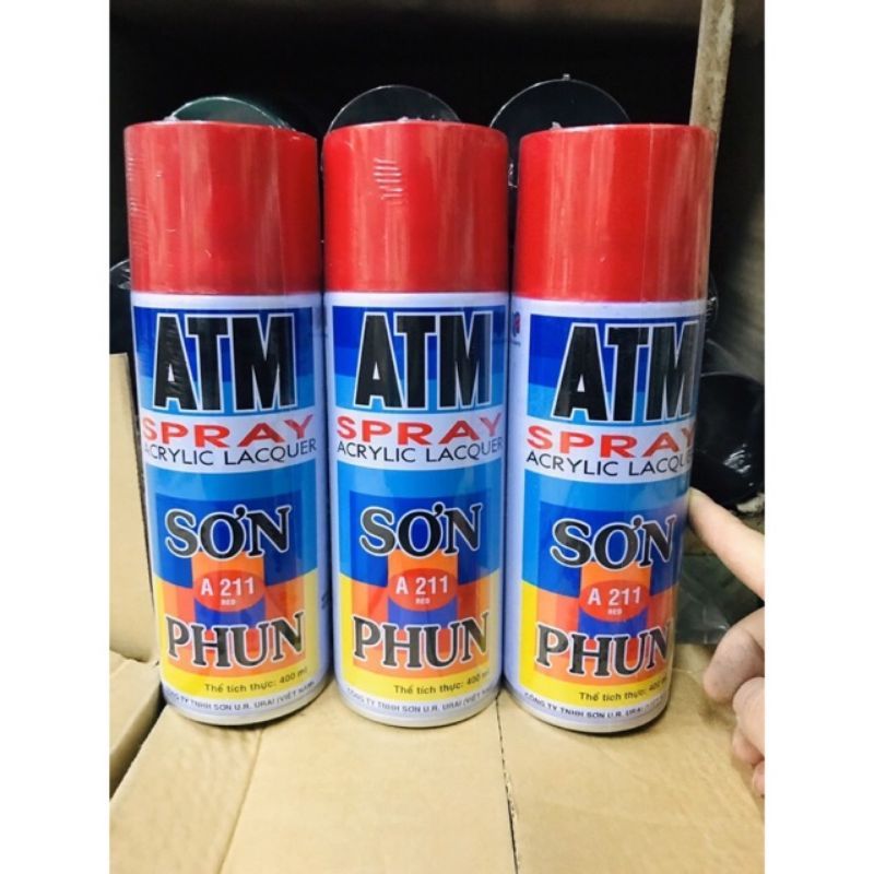 Sơn xịt atm màu đỏ a211