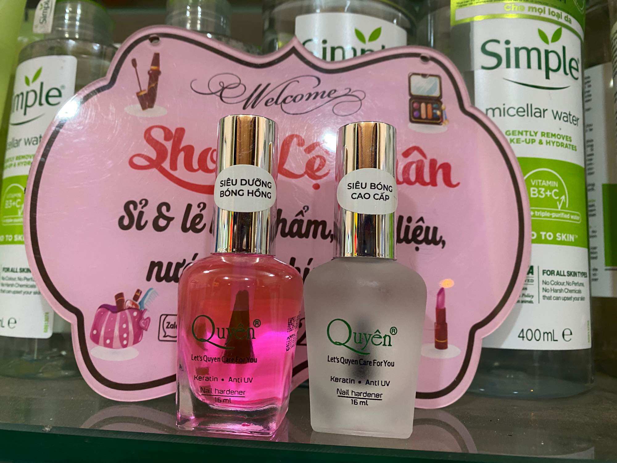 Sơn dưỡng sơn bóng móng tay quyên cao cấp 15ml