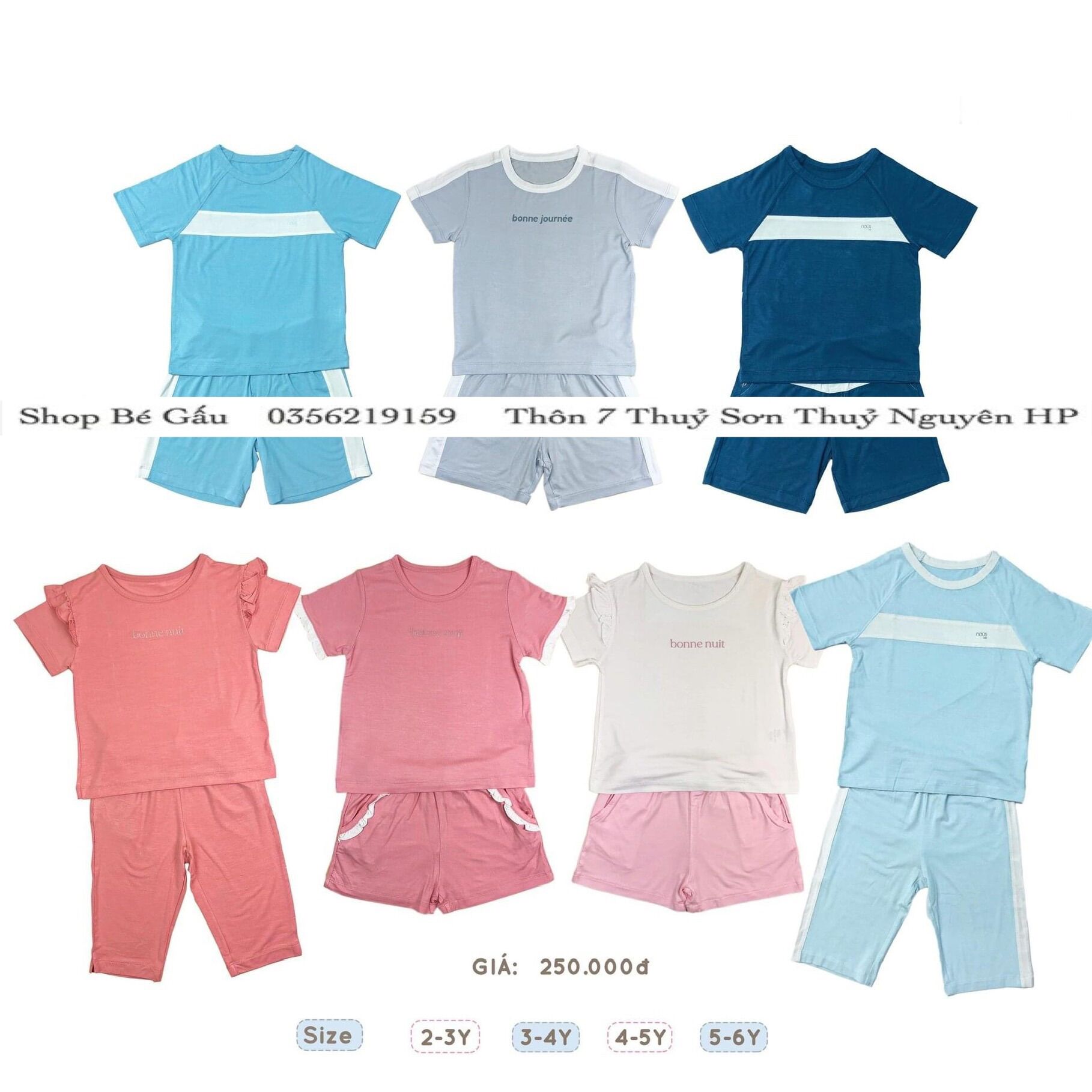 Bộ cộc kid Nous cho bé 2-6 tuổi