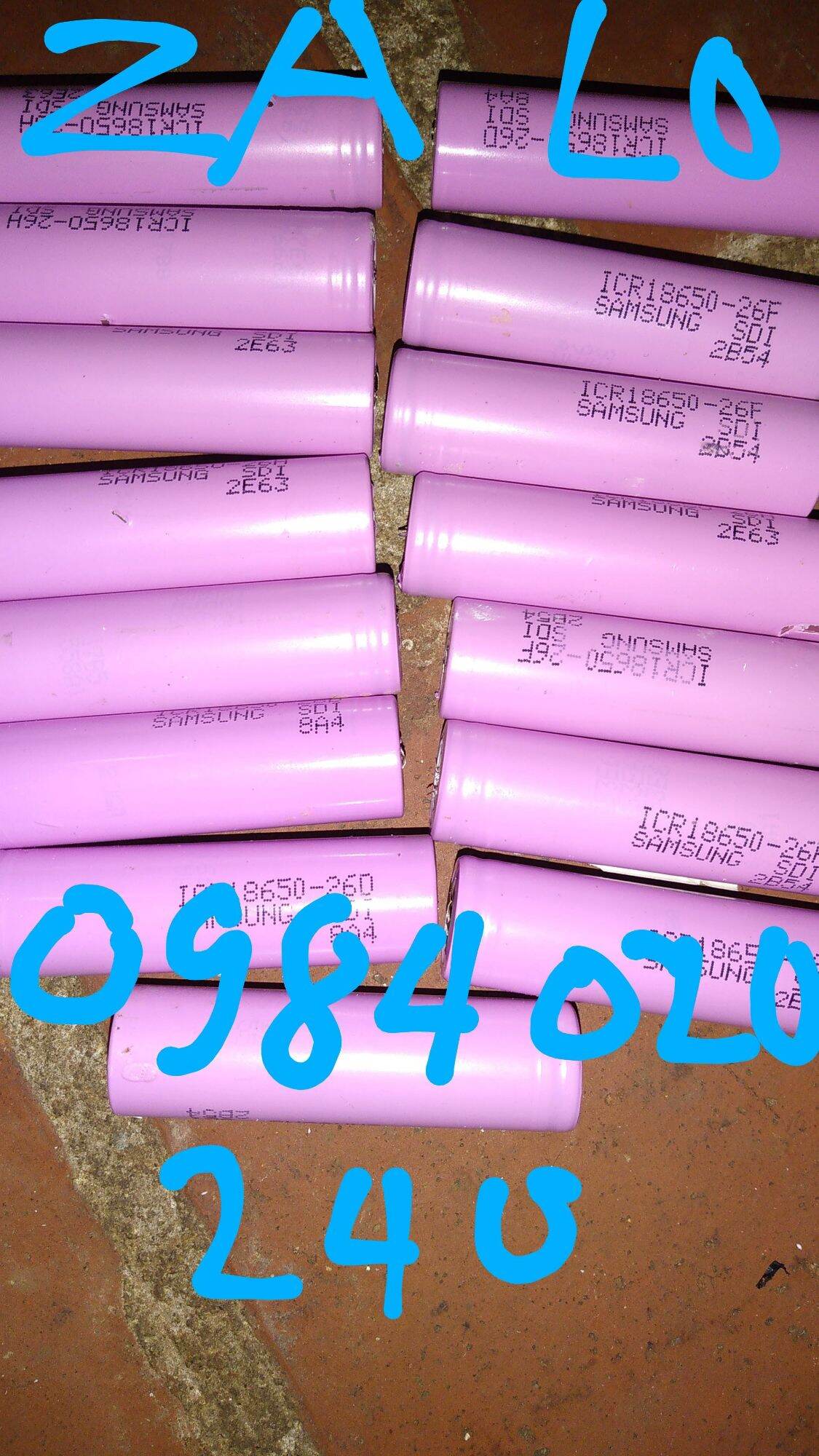 Pin samsung 18650 tháo khối 26f .