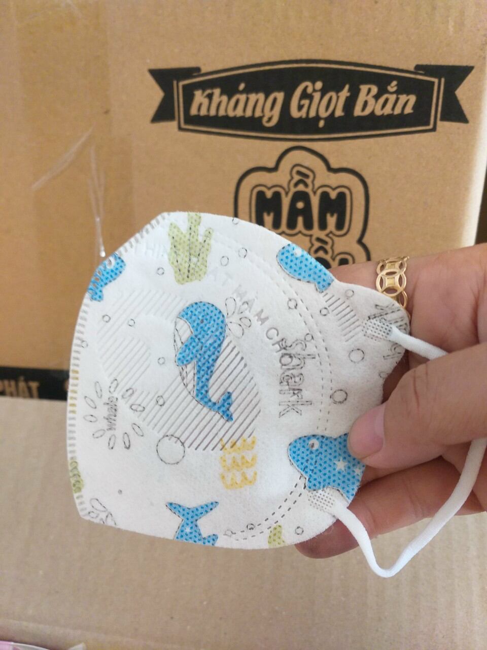 Khẩu trang cho bé từ 1 đến 3 tuổi hộp 10 cái