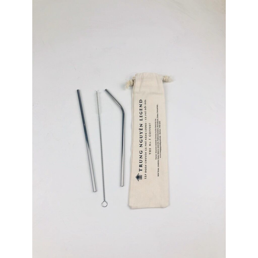 Bộ ống hút inox 3 món giá rẻ