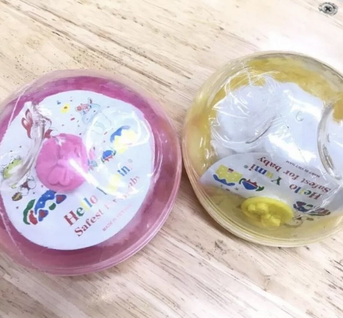 Hộp bông chậm phấn rôm cho bé