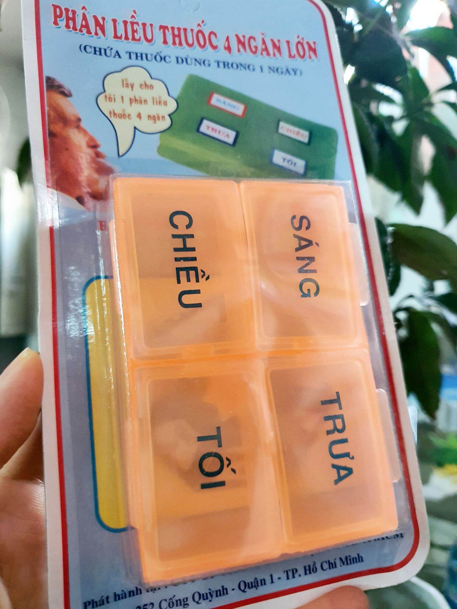 Hộp phân liều thuốc 4 ngăn cho 1 ngày - Đông Anh Pharmart