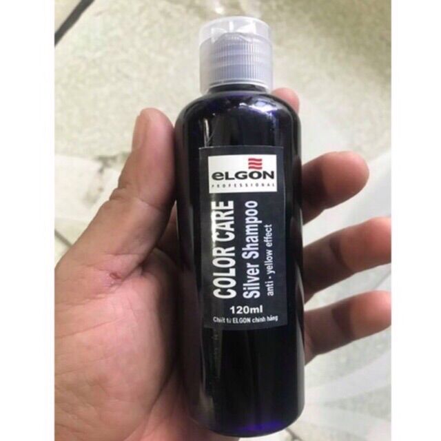 [HCM]Dầu gội khử vàng elgon silver size mini đi du lịch 120ml