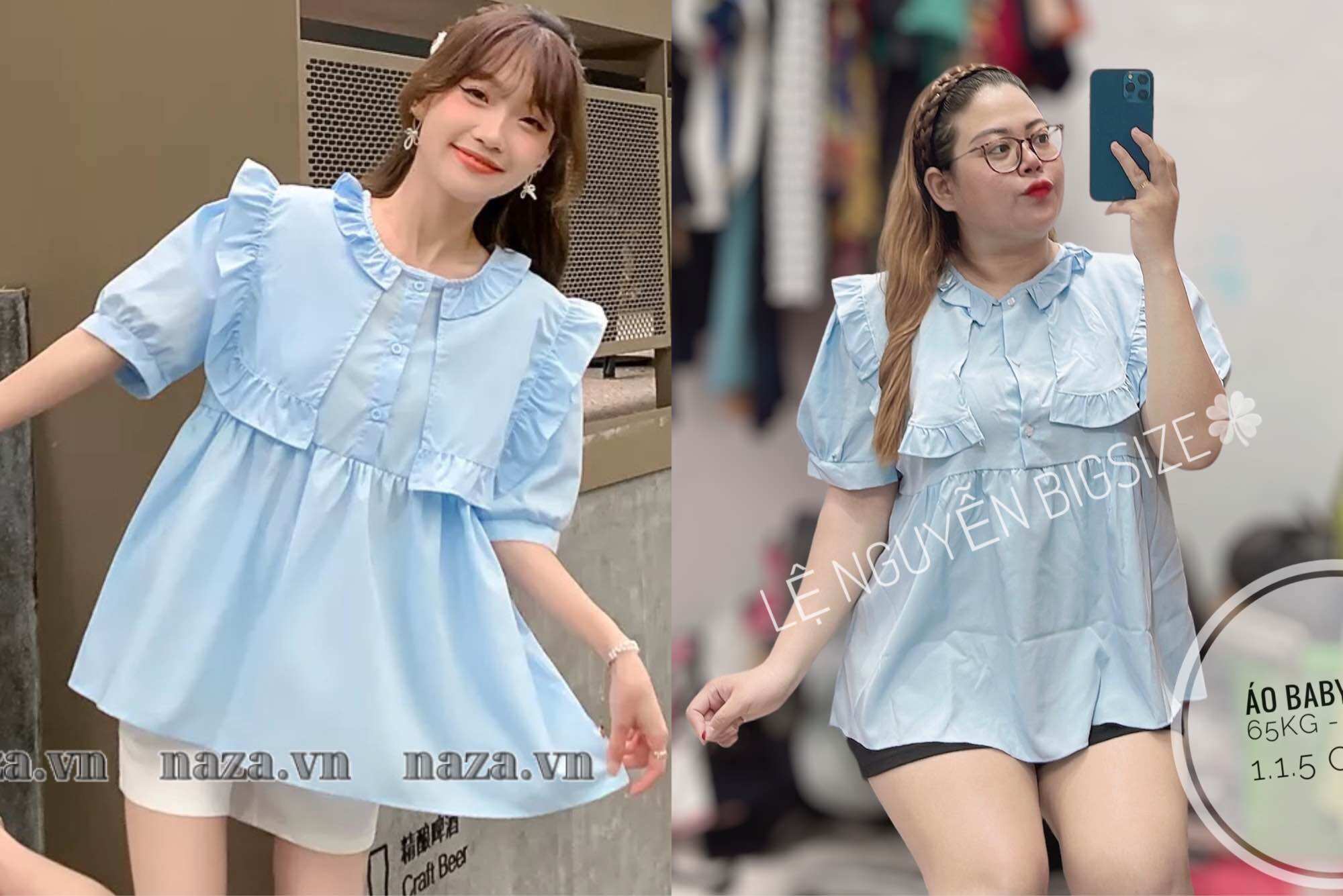 ÁO BABY DOLL BIGSIZE 65-90kg