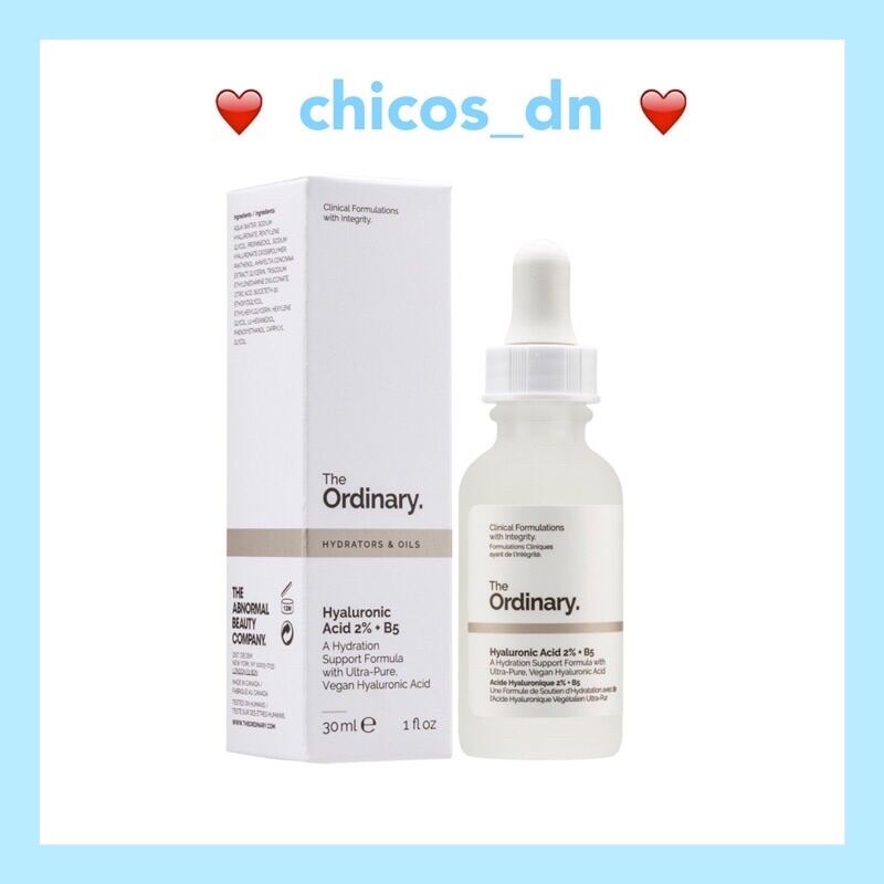 Serum Cấp Ẩm Phục Hồi The Ordinary Hyaluronic Acid 2% + B5 - 30Ml