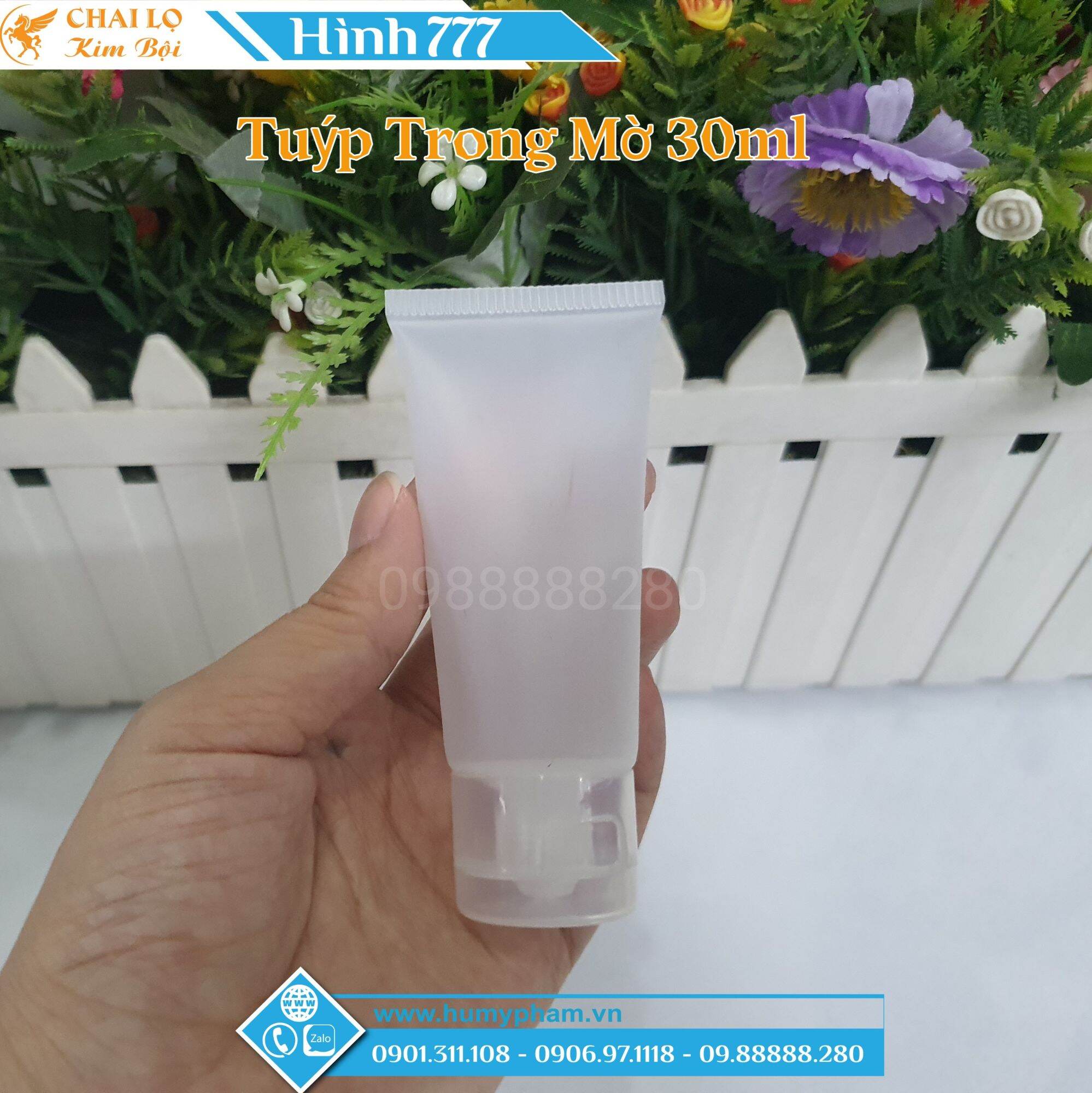 Tuýp Nhựa Chiết Mỹ Phẩm Trong Mờ 30ml
