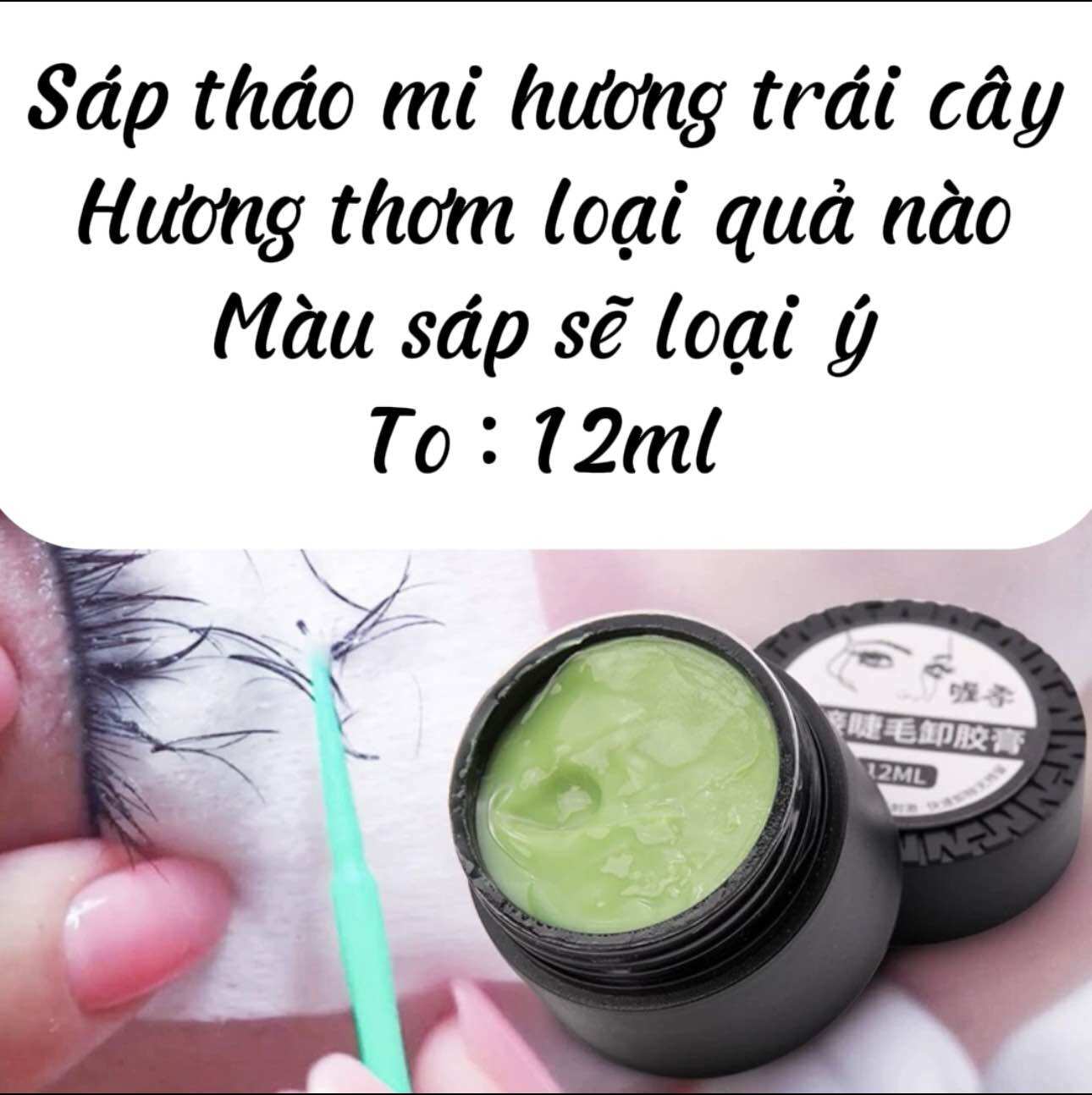 Sáp tháo mi , tẩy keo nối, không cay