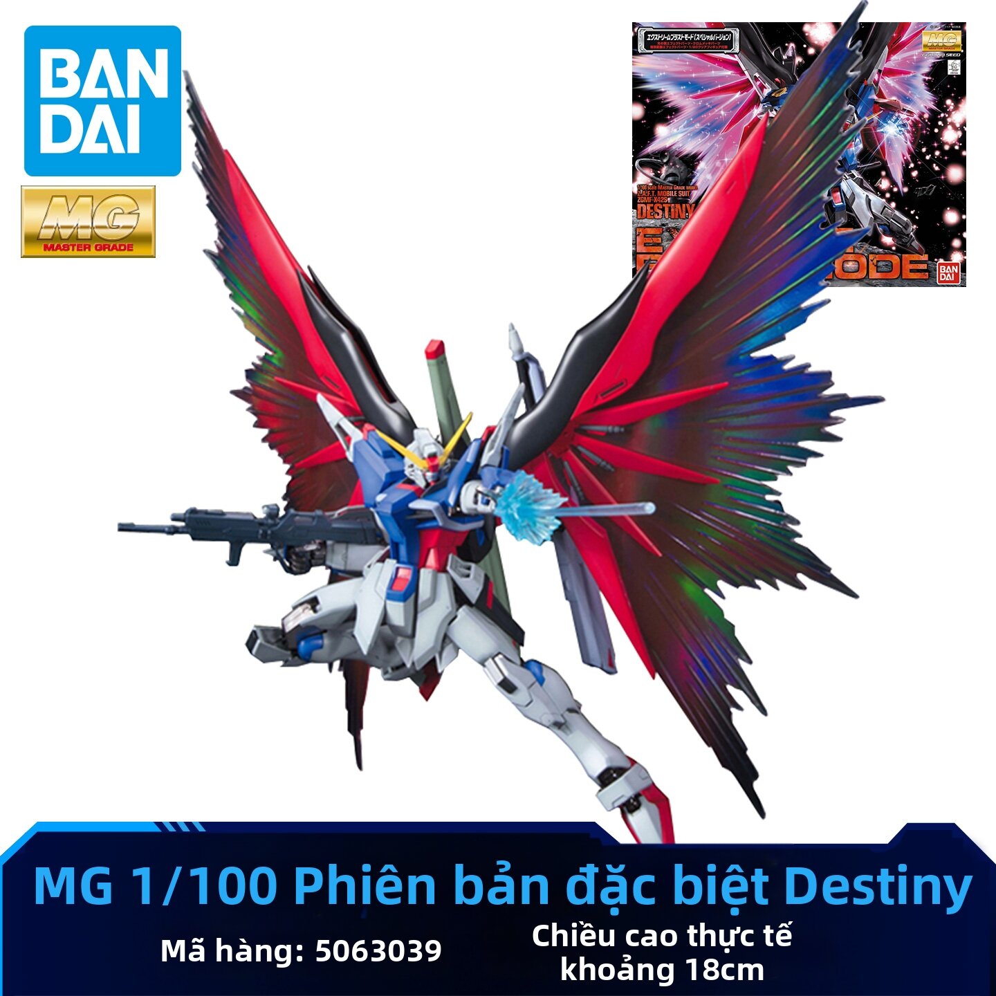 Bandai | Bộ Lắp Ráp Mô Hình Gundam MG Red Astray Wing Zero EW Barbatos Strike Freedom