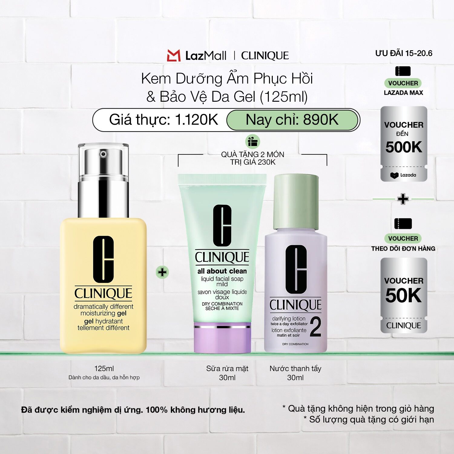 Kem dưỡng ẩm cân bằng Clinique Dramatically Different Moisturizing - Moisturizer 125ml