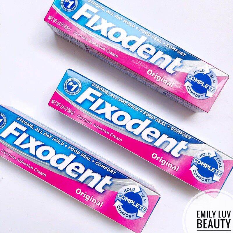 Keo dán răng giả Fixodent Original 68g Mỹ