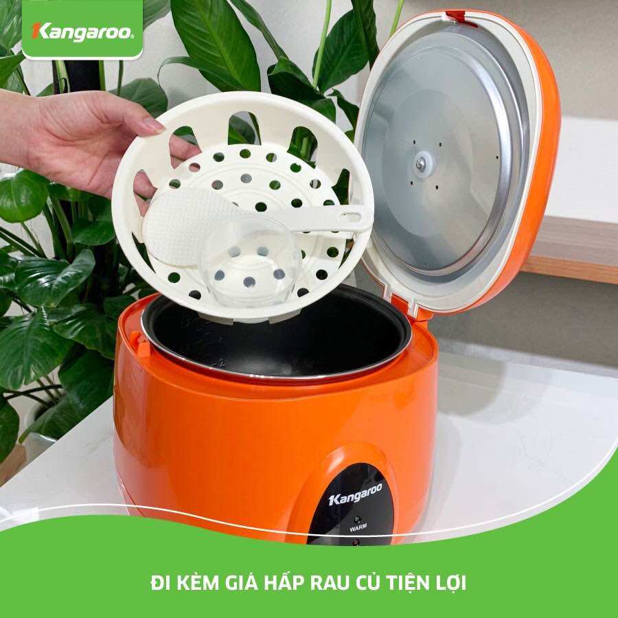 Nồi cơm điện KANGAROO KG826S 1.2L [ CHÍNH HÃNG 100% - KÍCH HOẠT BẢO HÀNH ĐIỆN TỬ 1 NĂM]