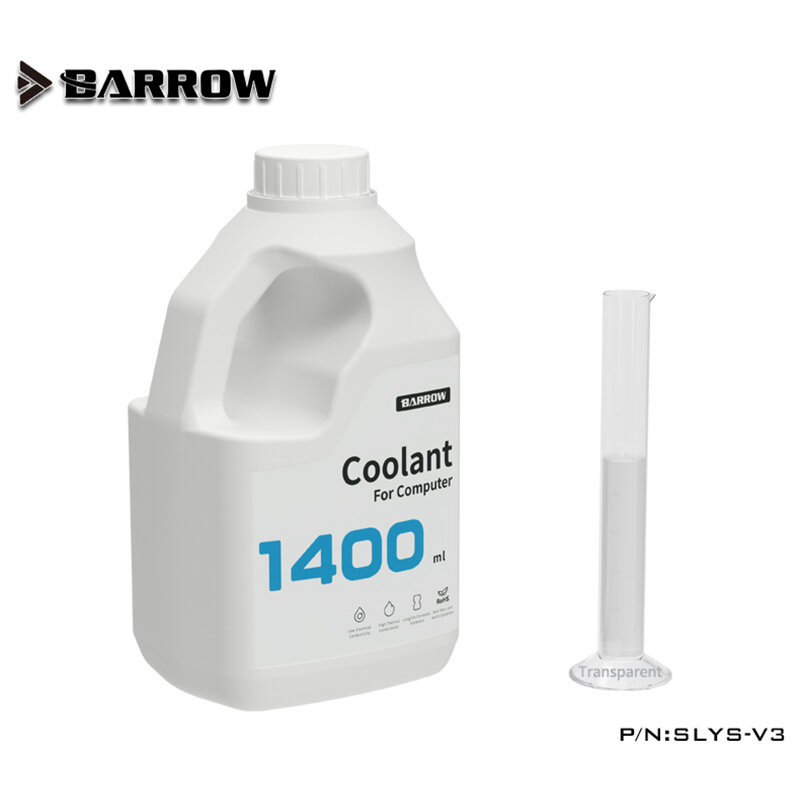 Barrow slys-v3 ml nước làm mát máy tính pc nước làm mát kháng khuẩn chống ăn mòn hai mảnh nước làm mát