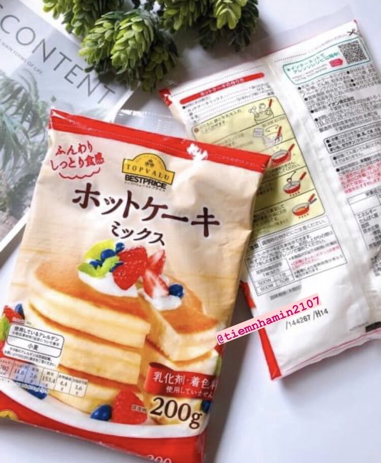 Bột làm bánh hotcake pancake Topvalu pha sẵn 200g
