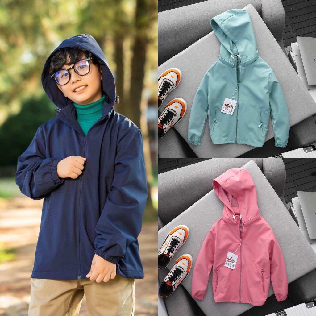 Áo Khoác Gió Trẻ Em Unisex Nam Nữ