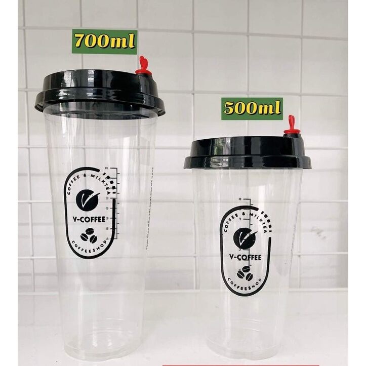 100Ly tim 500ml ,700ml kèm nắp tim đen ' trắng