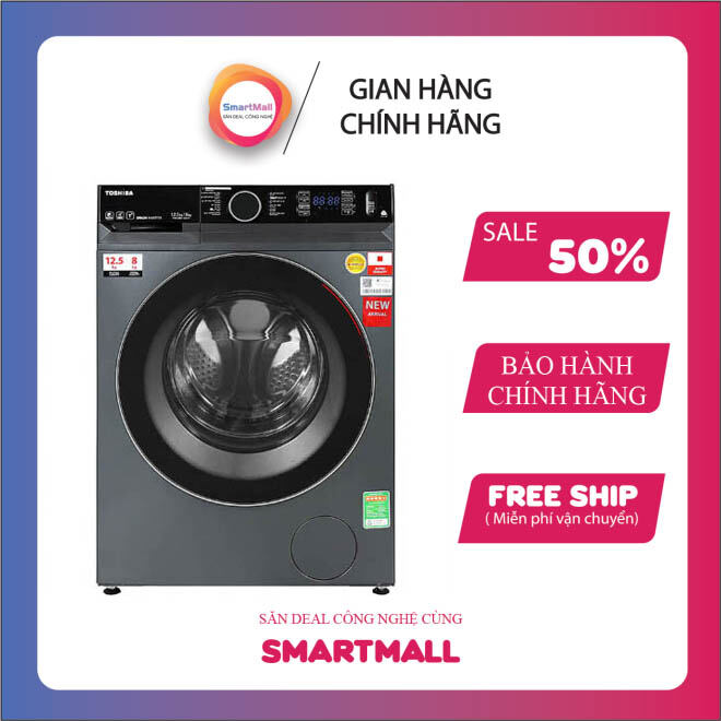 Máy giặt sấy Toshiba Inverter 12.5 kg TWD-BM135GF4V(MG)