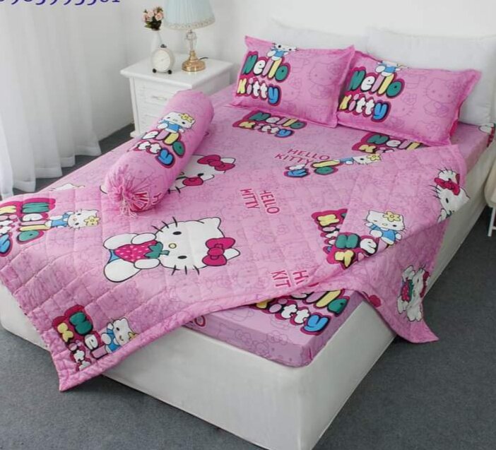 Bộ Ga gối 3 món Cotton poly bốn mùa đủ size