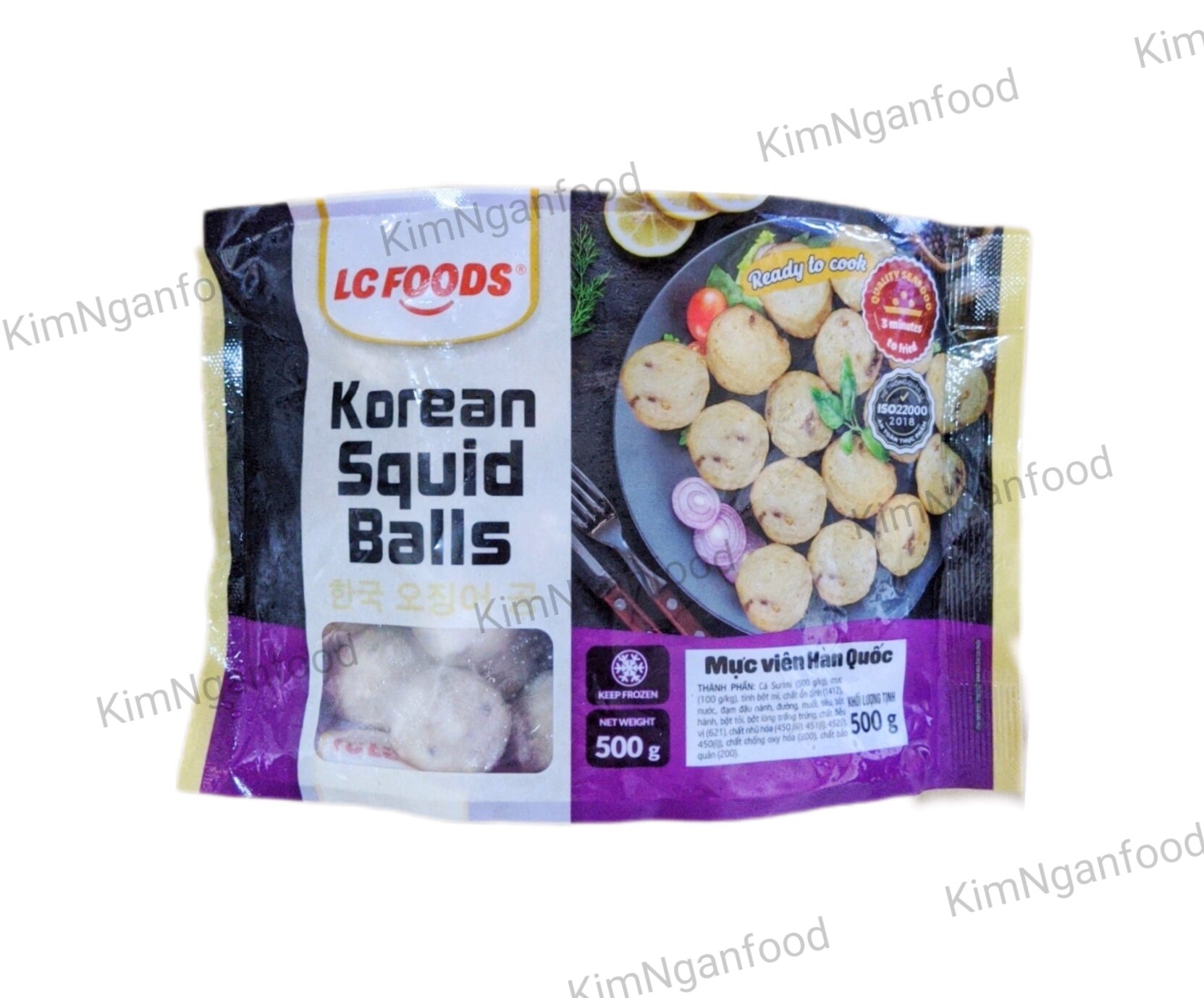 Mực viên hàn quốc lc 500g