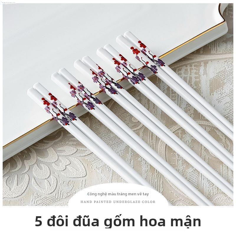 Bộ Đôi Thìa Gốm Sứ Chống Thấm Nước Chịu Nhiệt Độ Cao 10 Bộ Thìa Gốm Sứ Chống Trượt Chất Lượng Cao Dù