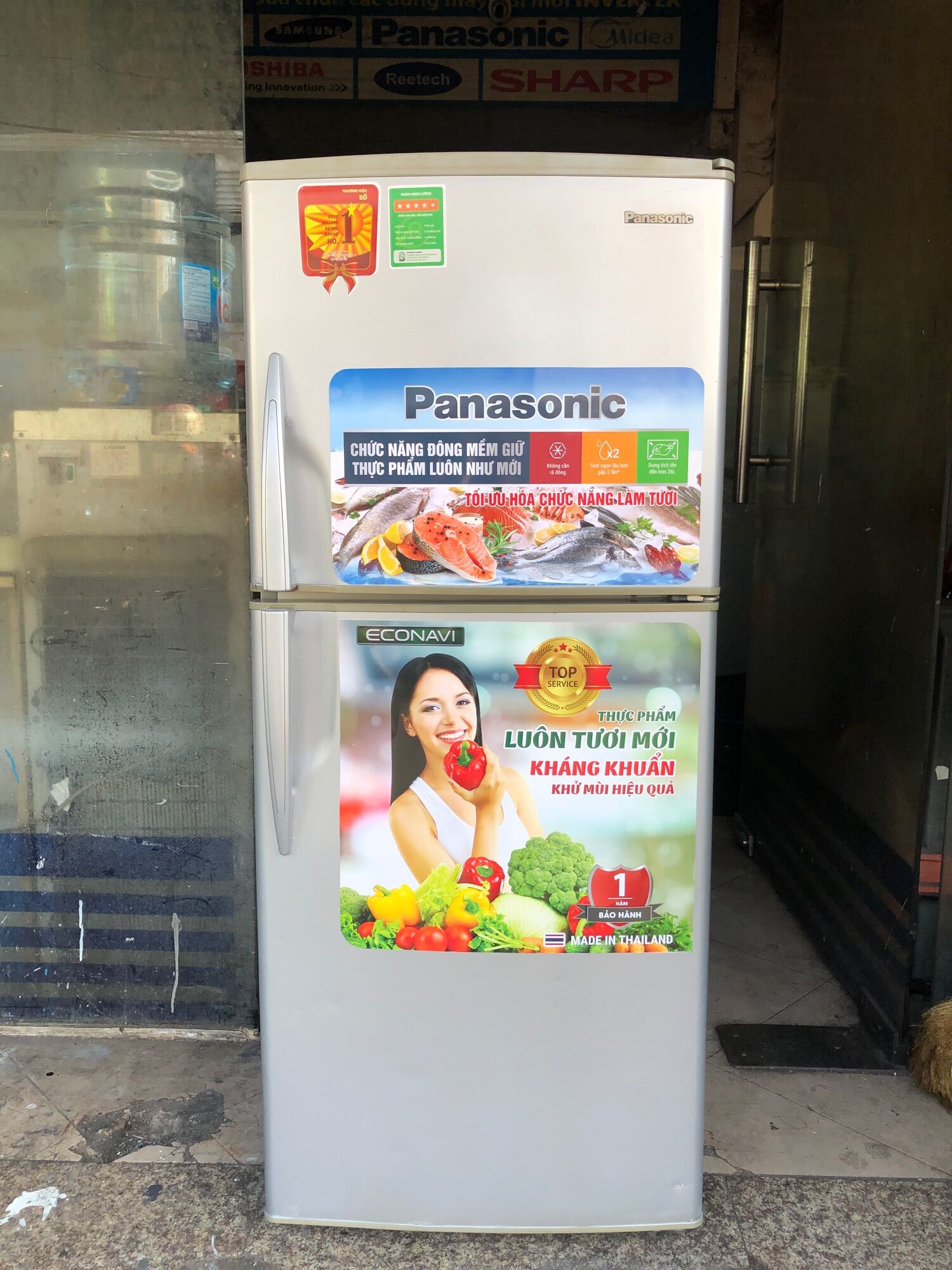 Tủ lạnh cũ Panasonic 168 lít bán khu vực HCM