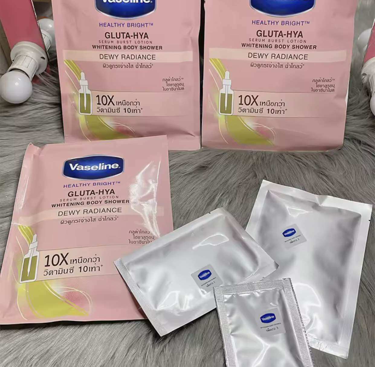 Set tắm trắng Vaseline Thái Lan bịch 120g