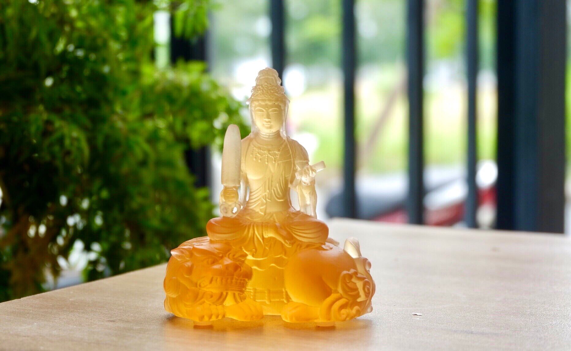 Tượng Phật Văn Thù Bồ Tát 13cm