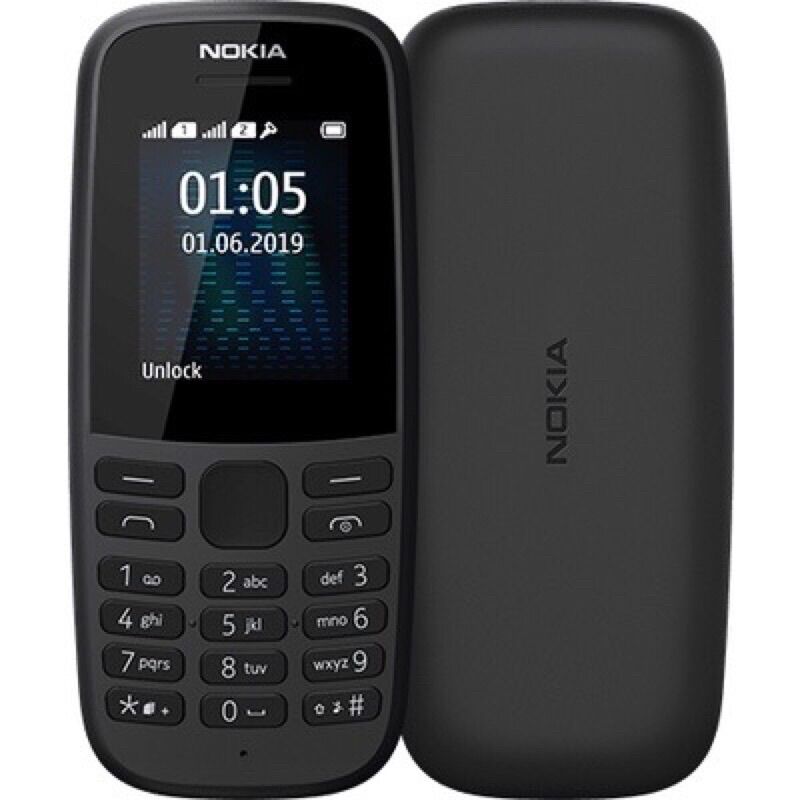 Nokia 105, 2 sim mẫu mới nhất, Điện thoại nokia nghe gọi loa lớn kèm pin sạc