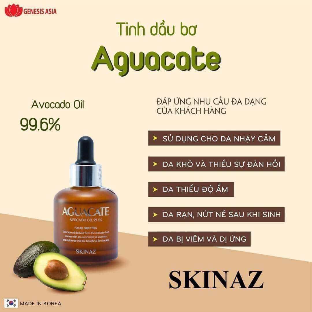 Tinh chất serum bơ Skinaz 99,6% nội địa Hàn Quốc 30ml tái tạo thải độc cho da