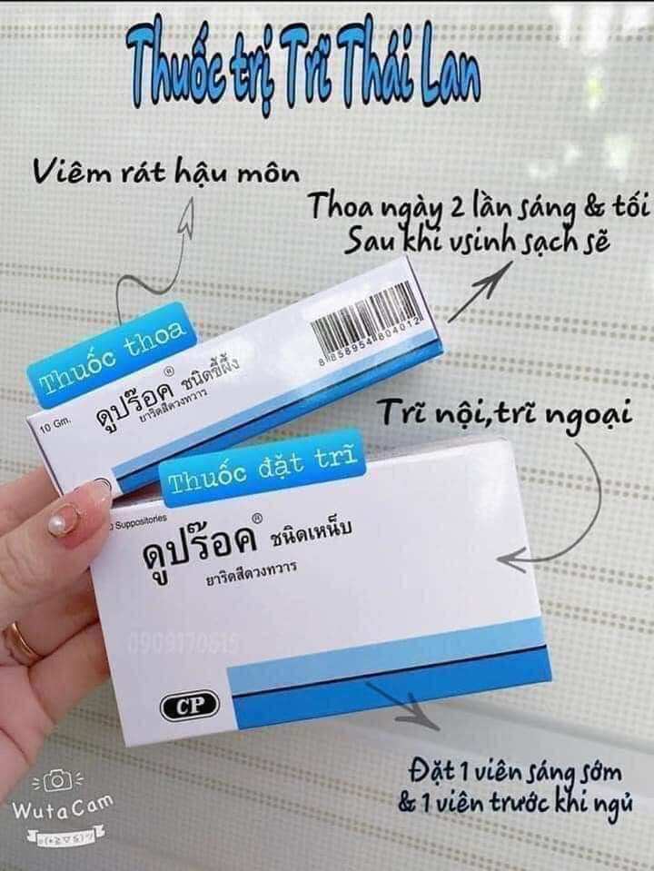 Kem bôi và đặt trĩ doproct thái lan