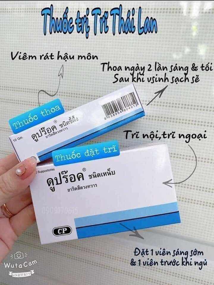 Kem bôi và đặt trĩ doproct thái lan