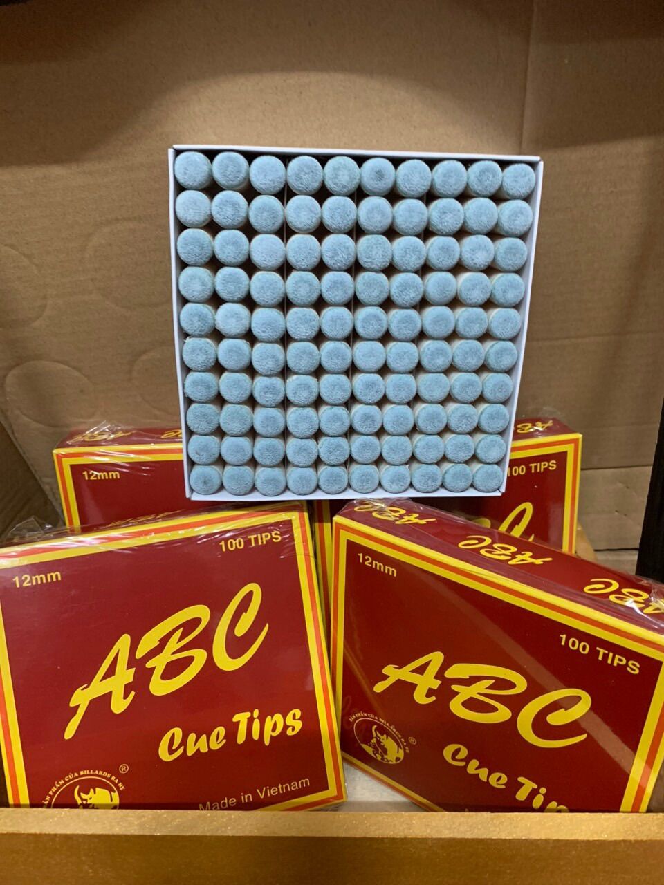 Hộp 100 đầu cơ bida ABC 12mm - 160k/ 100 cái
