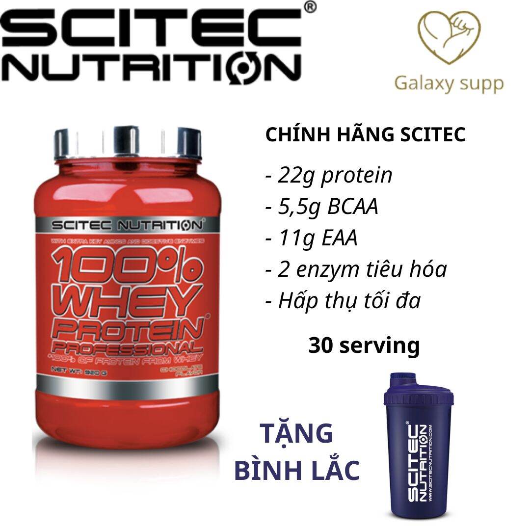 Scitec Nutrition 100% Whey Protein Professional Tăng Cơ 30 Serving