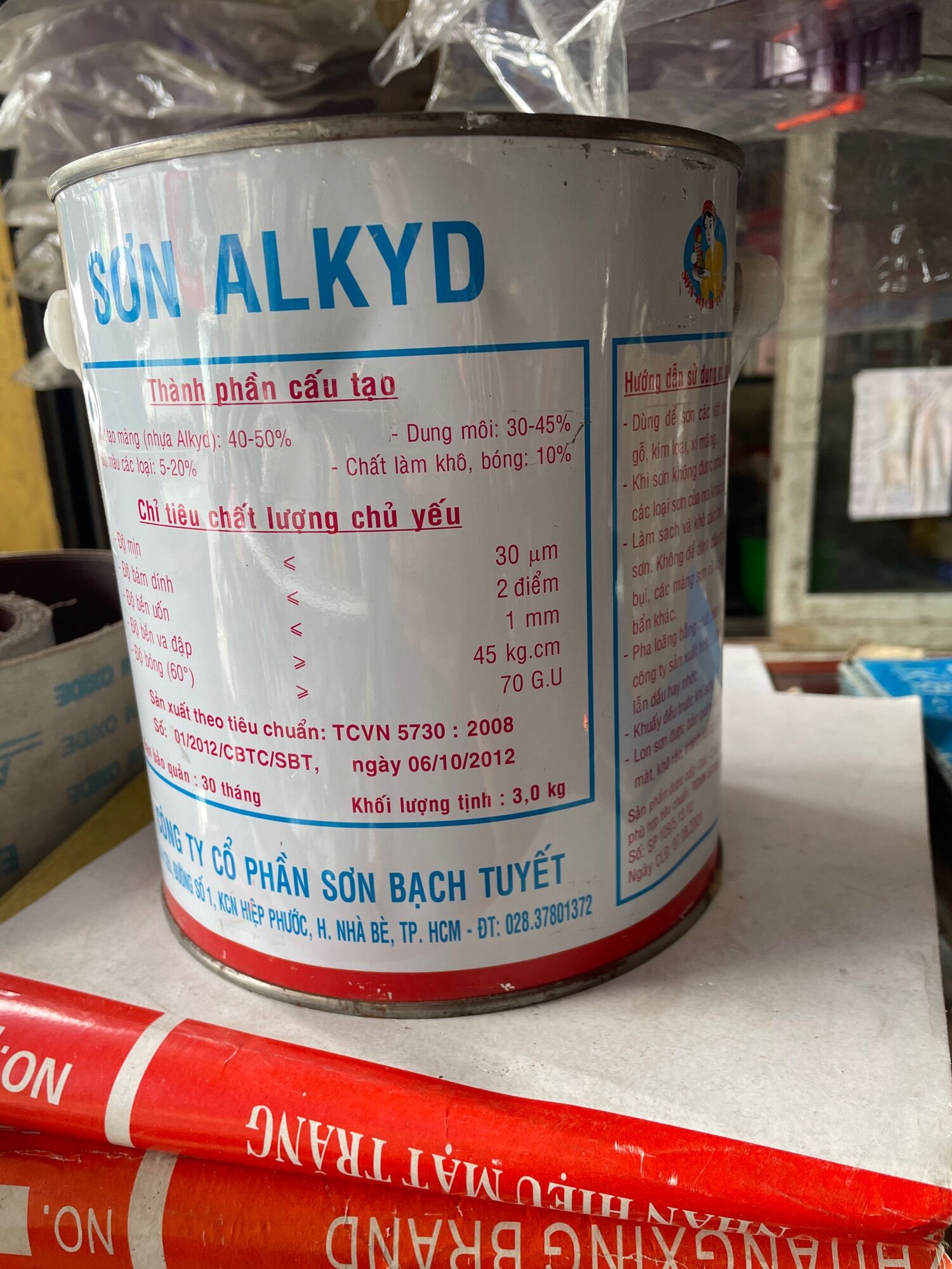Sơn Bạch Tuyết màu trắng - 3kg