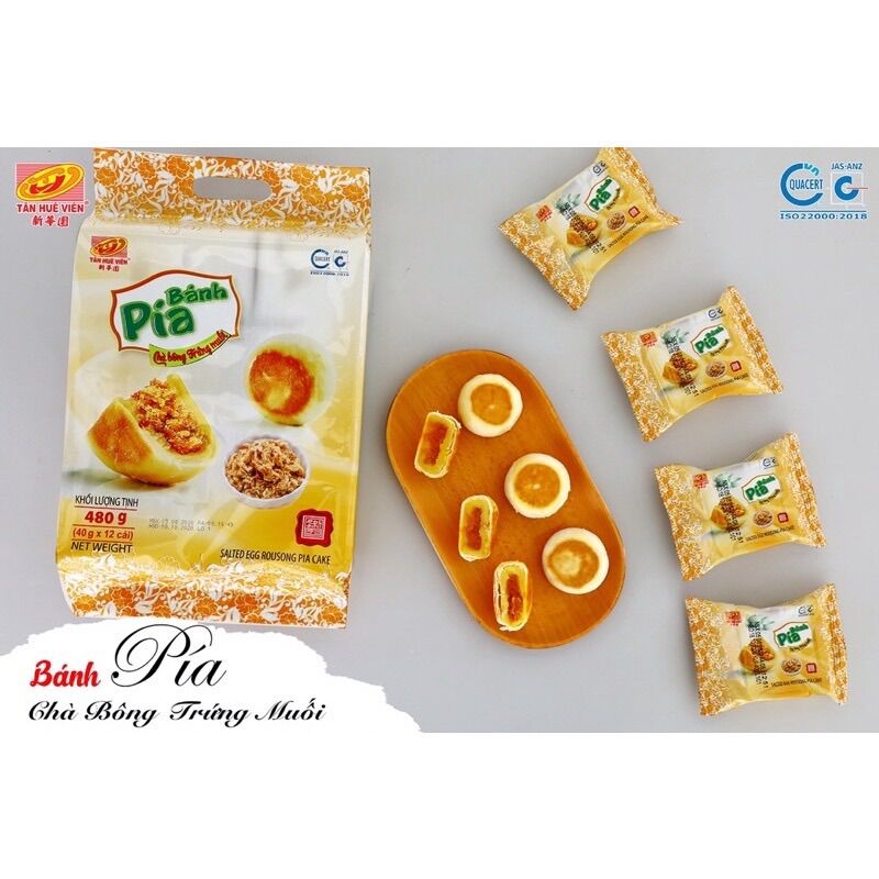 COMBO 12 BÁNH PÍA TÂN HUÊ VIÊN(NGẪU NHIÊN)