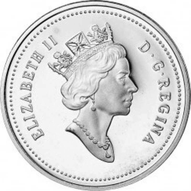 Đồng xu 5 cents của canada 1990 - 2001