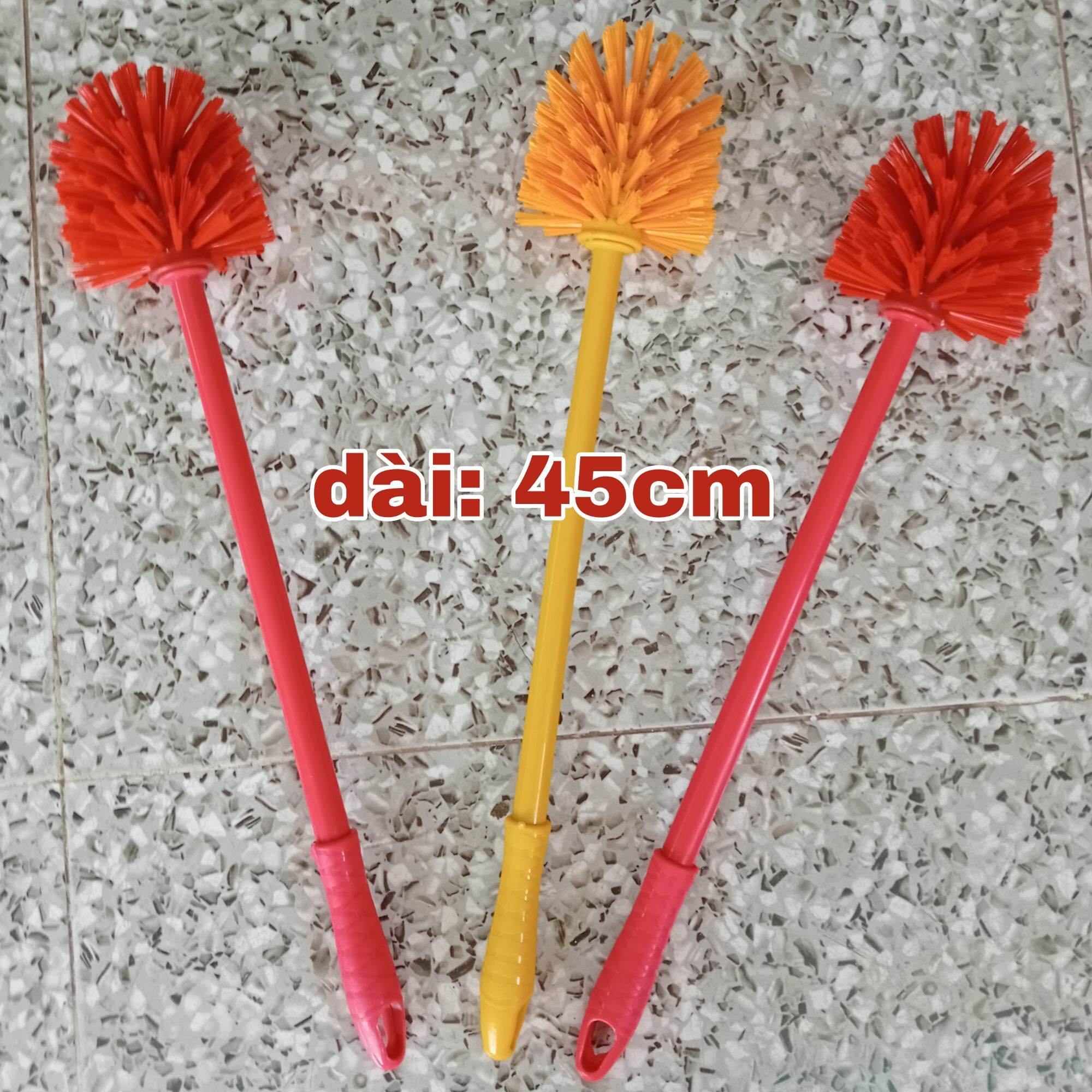 Cây chà bồn cầu nhựa đầu tròn dài 46cm