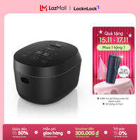 Nồi cơm điện cao tần LocknLock 1.2L chống tràn, giữ ấm 24 giờ EJR586BLK