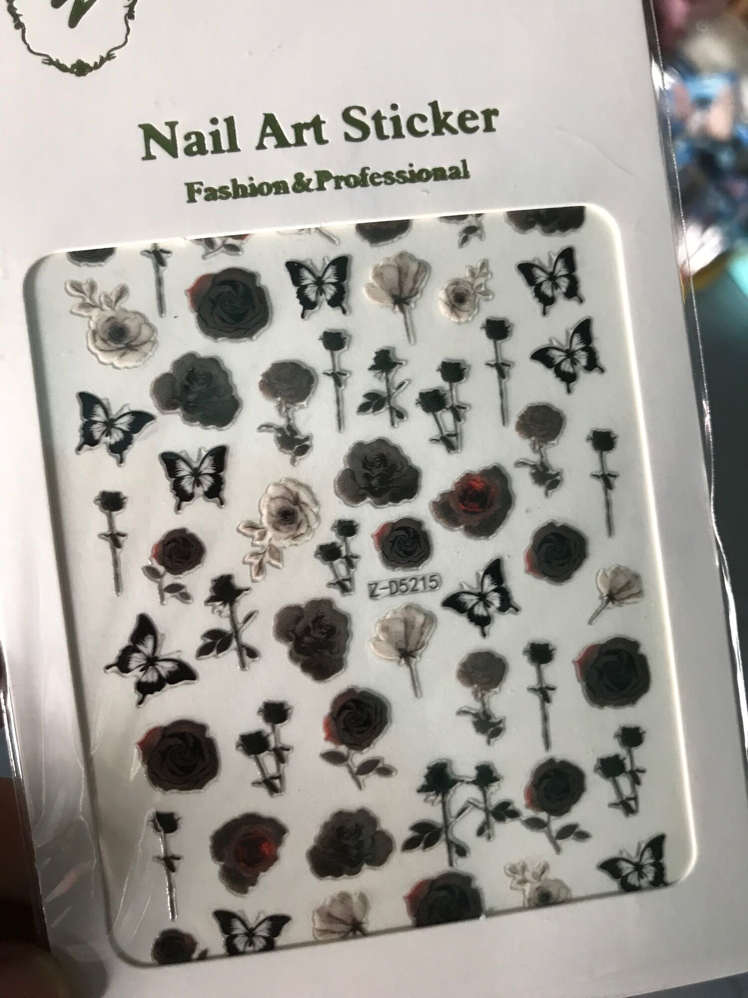Sticker hoa dán móng, stick hoa dán móng