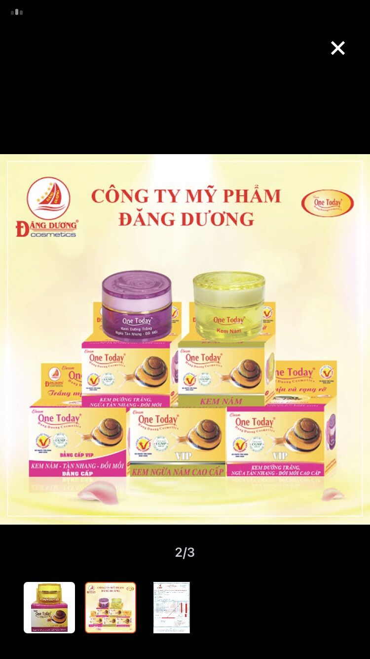 Kem ốc sên One today 10g đủ mẫu