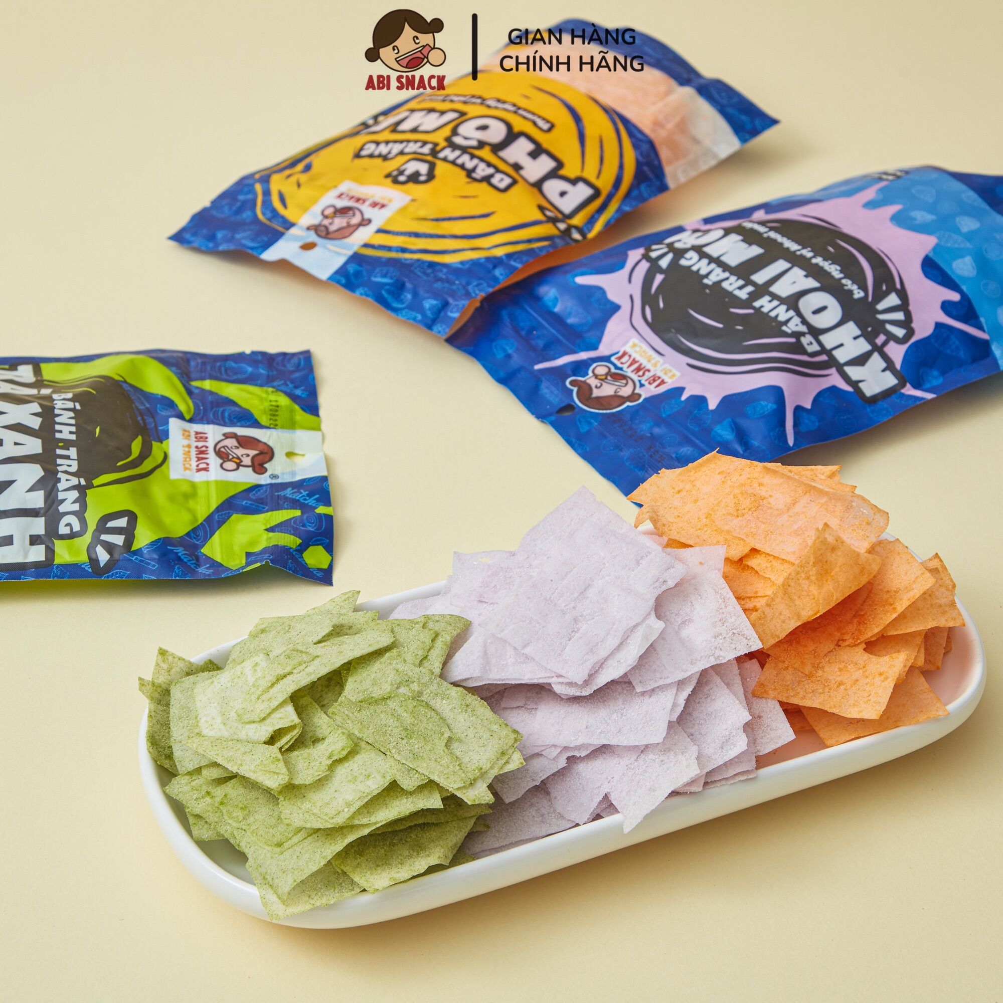 Combo Bánh Tráng Ngọt - Abi Snack - 240gram