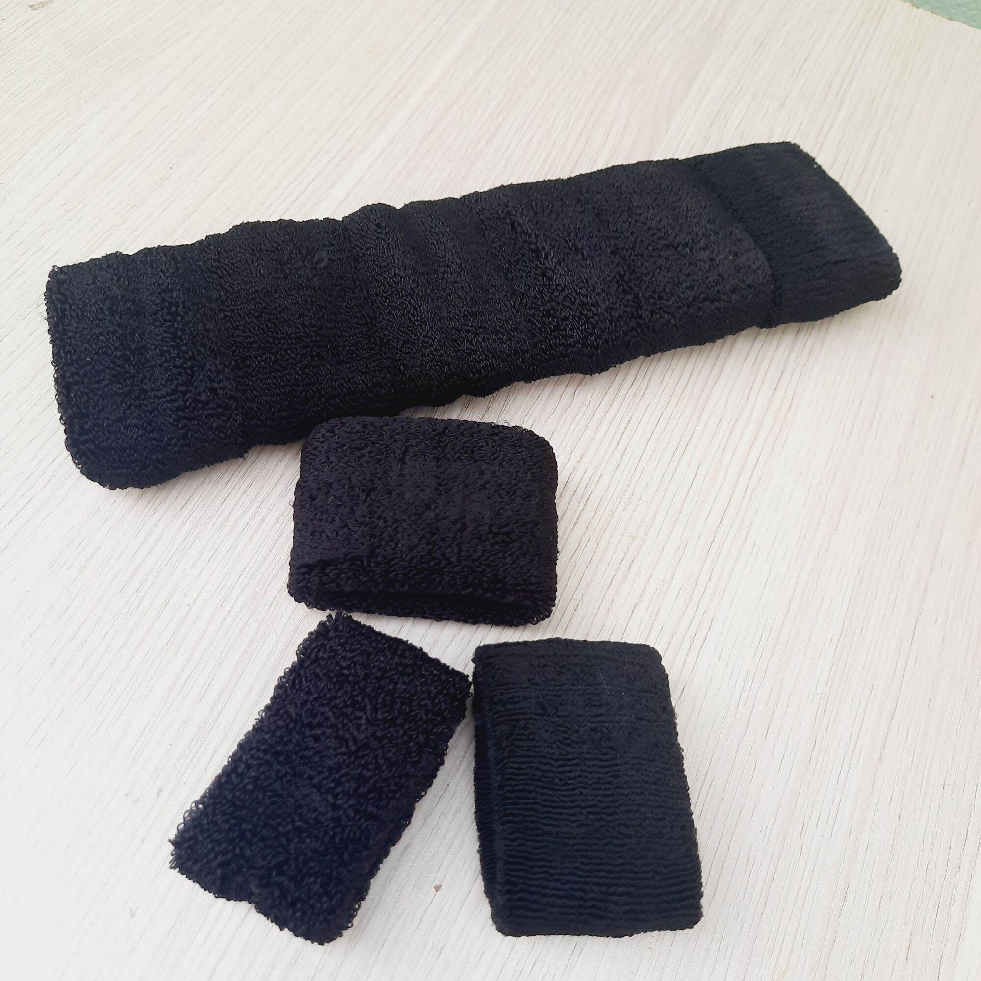 Túi 3 Len cột tóc màu đen (4-4.5cm)