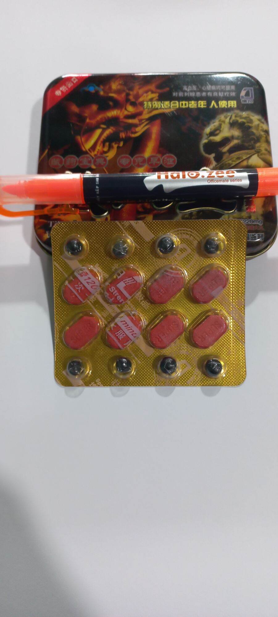 Bút dạ Thiên Long 8 viên cam Tạng Bát Bảo