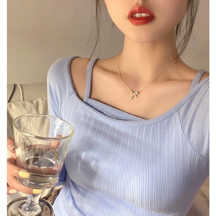 Dây chuyền phối nơ thanh lịch