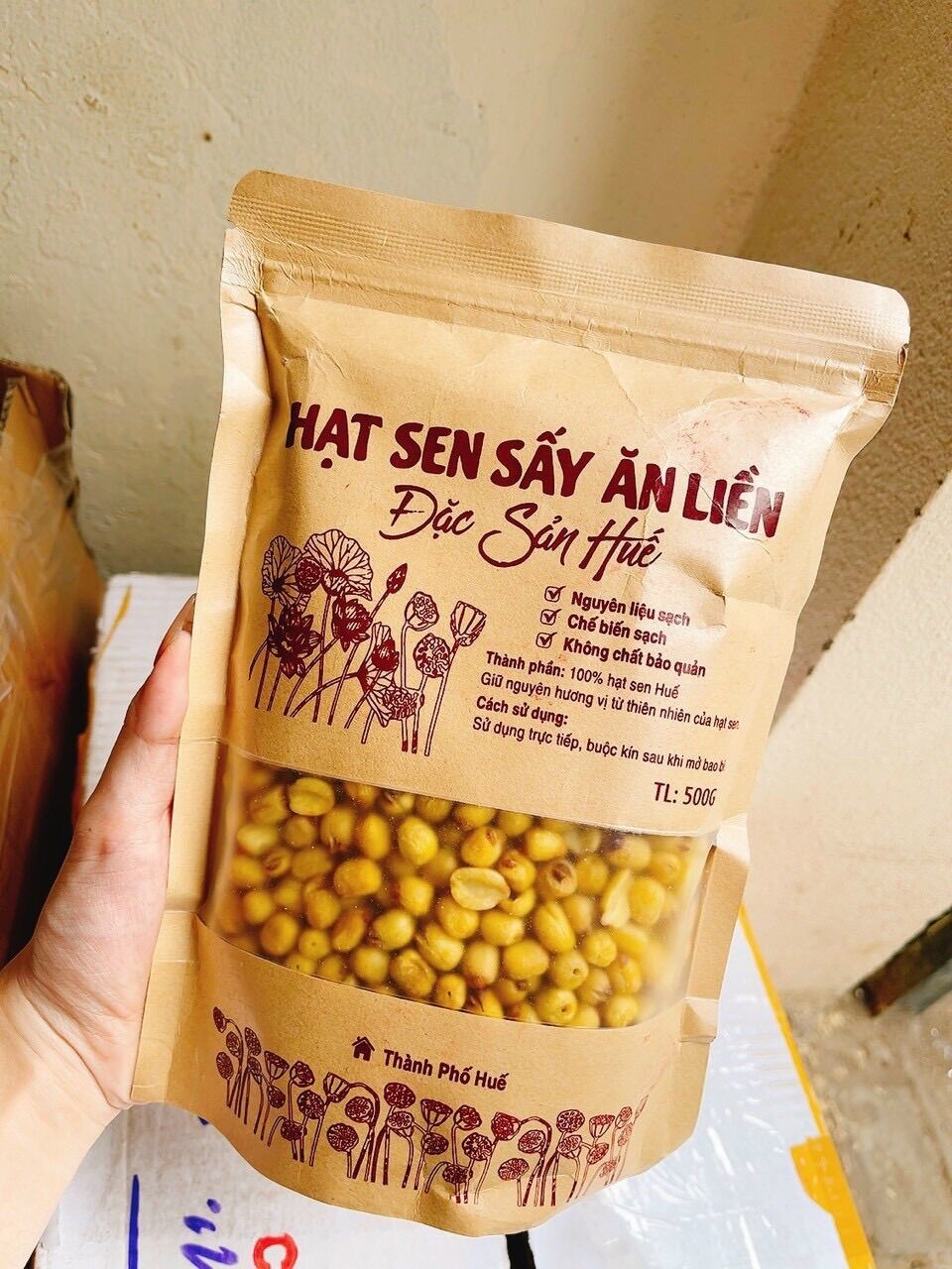 (HỎA TỐC) HẠT SEN SẤY GIÒN THÀNH PHỐ HUẾ (MÃ MỚI)