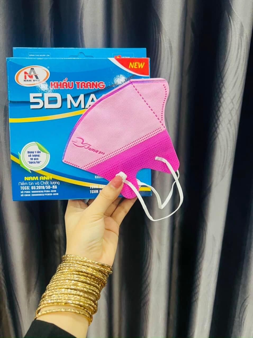 COMBO 100 cái KHẨU TRANG 5D MASK NAM ANH