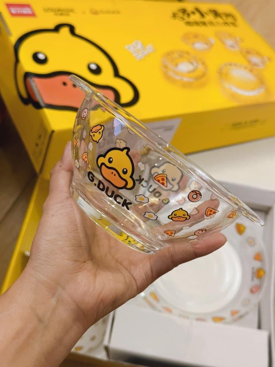 Bộ tô chén Bát Đĩa Đẹp, Chén Đĩa thủy tinh cao cấp 6 Món