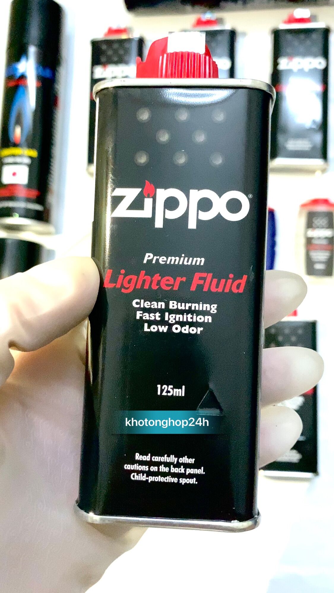 Xăng Zippo chính hãng USA 125ml dùng cho Bật lửa Hộp quẹt Zippo